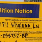 Demolition Notice 1711 Wheless Ln Permit 2024-038732-BP Start Date 07/05/2024